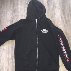 Black The Hundreds Zip-Up Hoodie